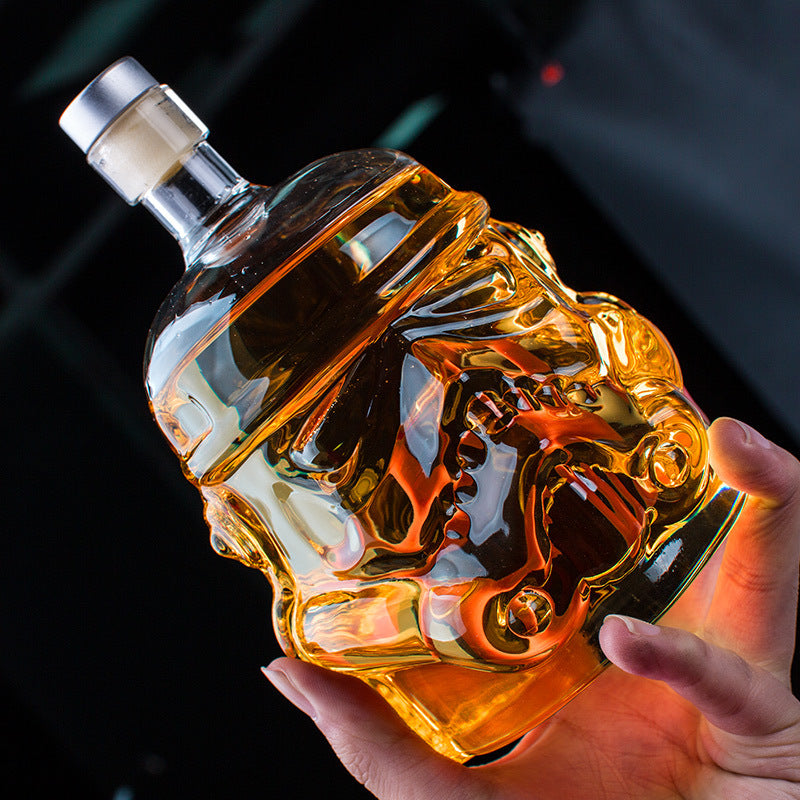 Star Wars Stormtrooper Helmet Crystal Glass Decanter - Trendences