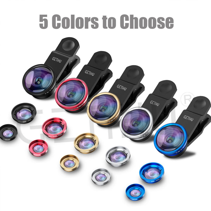 Universal 3 in 1 Wide Angle Macro Fisheye Camera Lens - Trendences