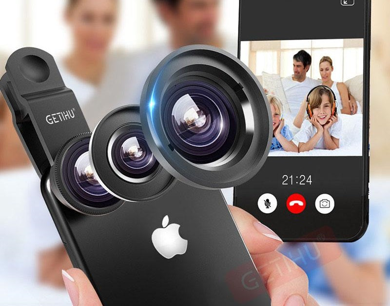 Universal 3 in 1 Wide Angle Macro Fisheye Camera Lens - Trendences