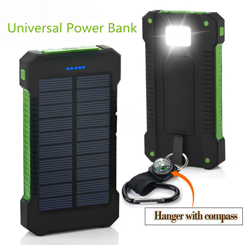 Solar Waterproof 20000 mAh Portable Power Bank with LED - Trendences