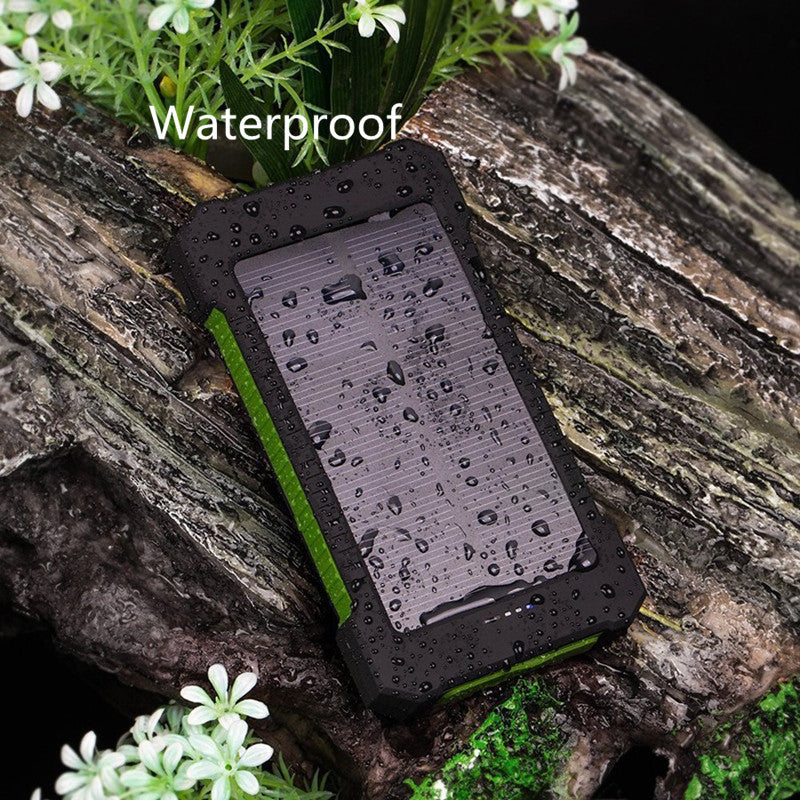 Solar Waterproof 20000 mAh Portable Power Bank with LED - Trendences