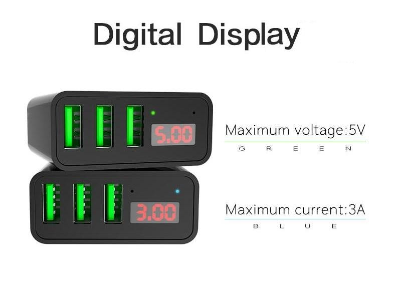 Multi USB Travel Charger 15W 3 Slots - Trendences