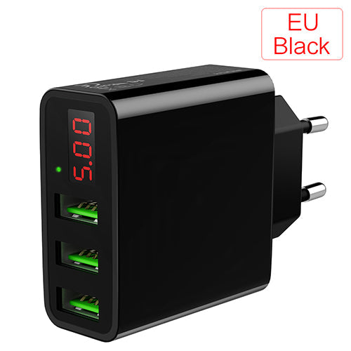 Multi USB Travel Charger 15W 3 Slots - Trendences
