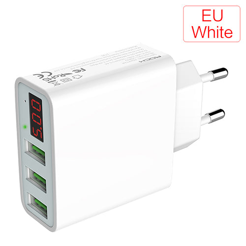 Multi USB Travel Charger 15W 3 Slots - Trendences