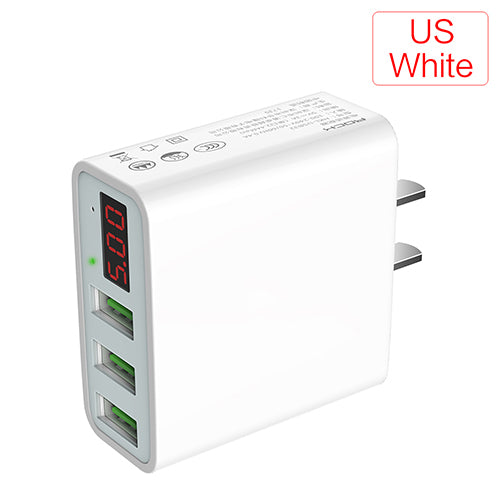 Multi USB Travel Charger 15W 3 Slots - Trendences